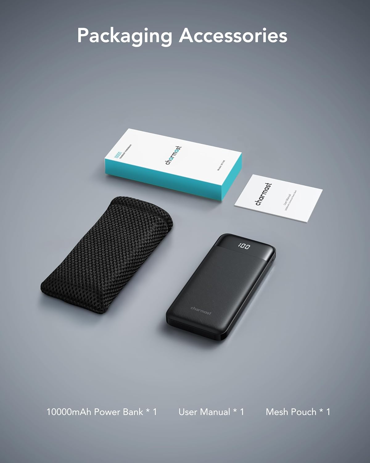 INIU Powerbank 10000mAh – 45W Hurtiglading (Ultratynn)